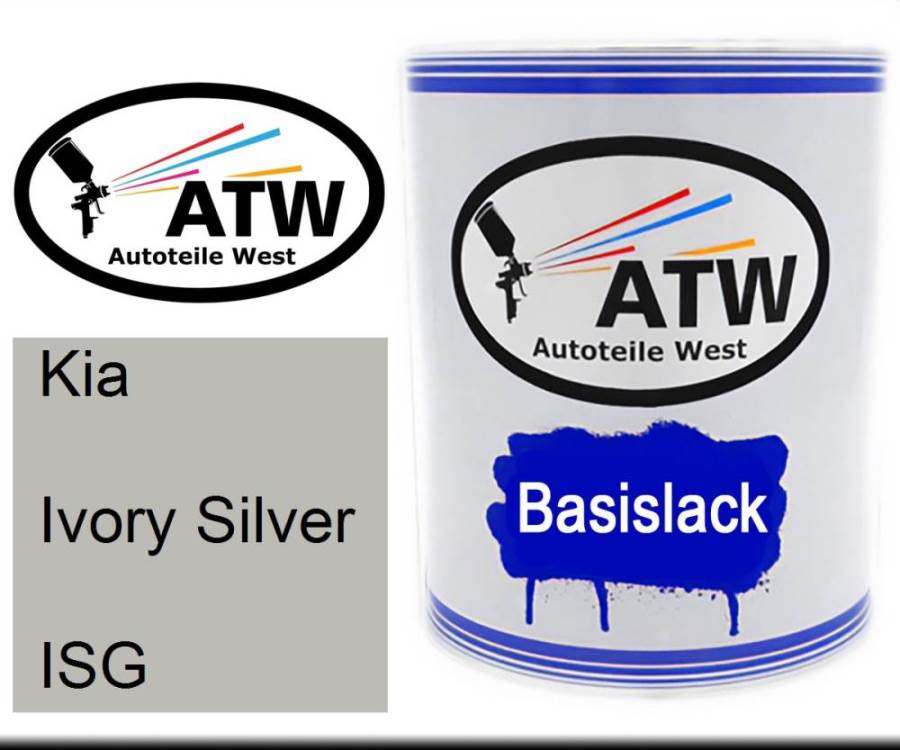 Kia, Ivory Silver, ISG: 1L Lackdose, von ATW Autoteile West.